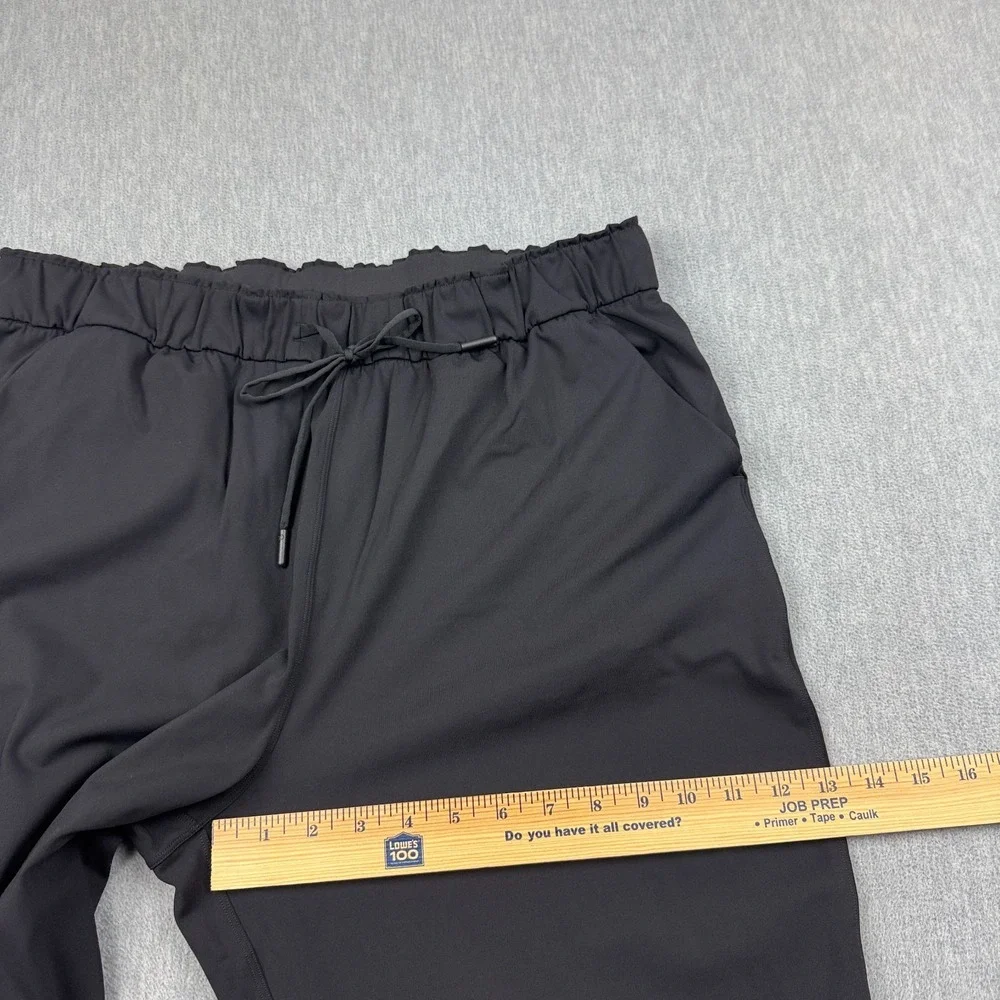 Lululemon Jogger Pants Womens 14 Black‎ Keep Moving Training Running Gym W5CV4S